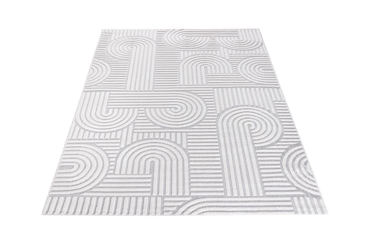 Alfombra Roma / 0026A / White - Grey