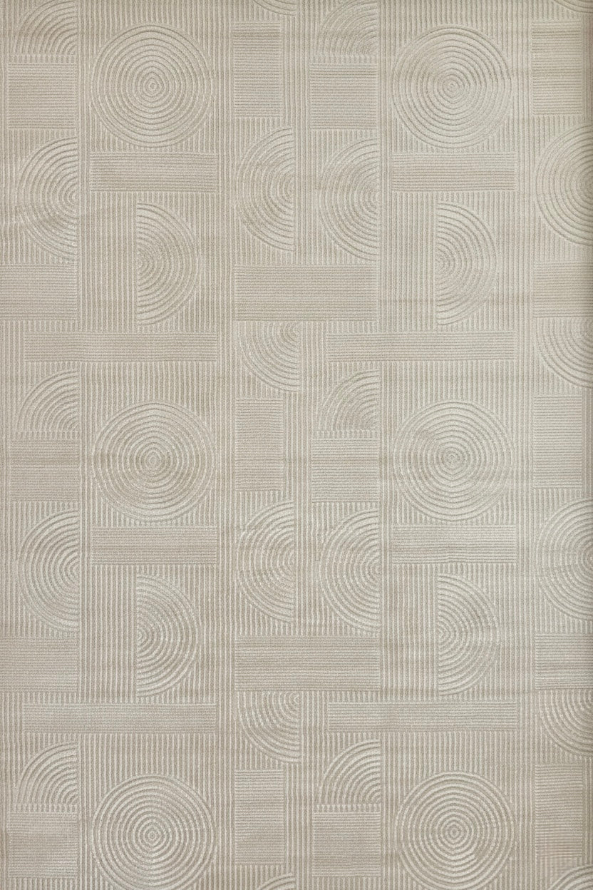 Alfombra Premium Importada de Turquía  / Gobekli Tepe  8392A / Bone-Bone