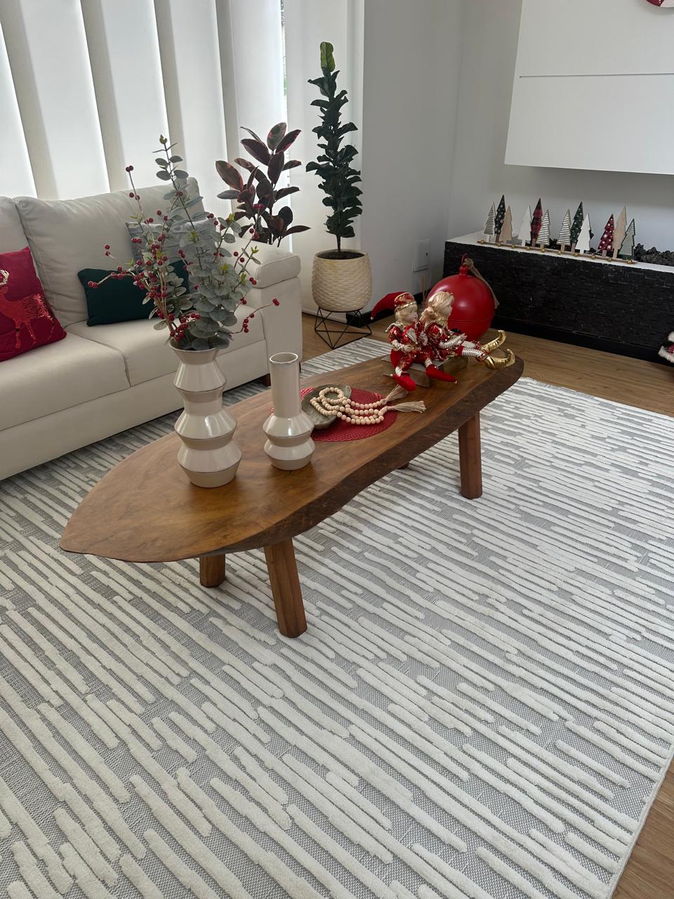 Alfombra Roma / 0023A / White - Grey