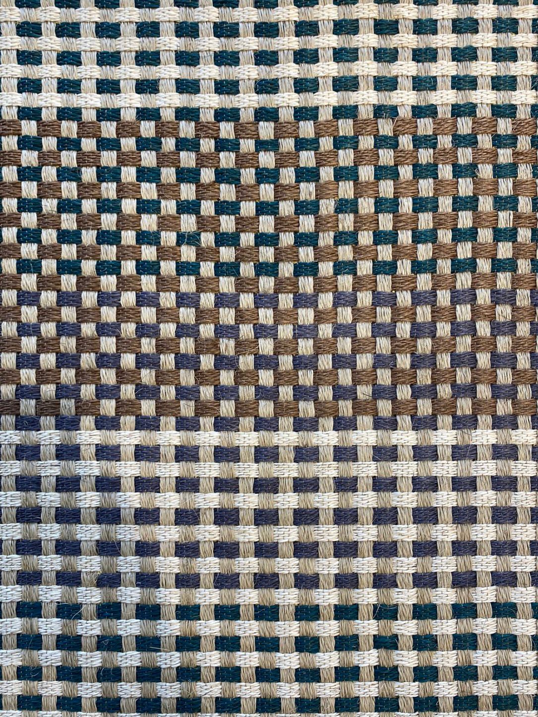 Tapete Tejido Canasto Multicolor en Fique / F30