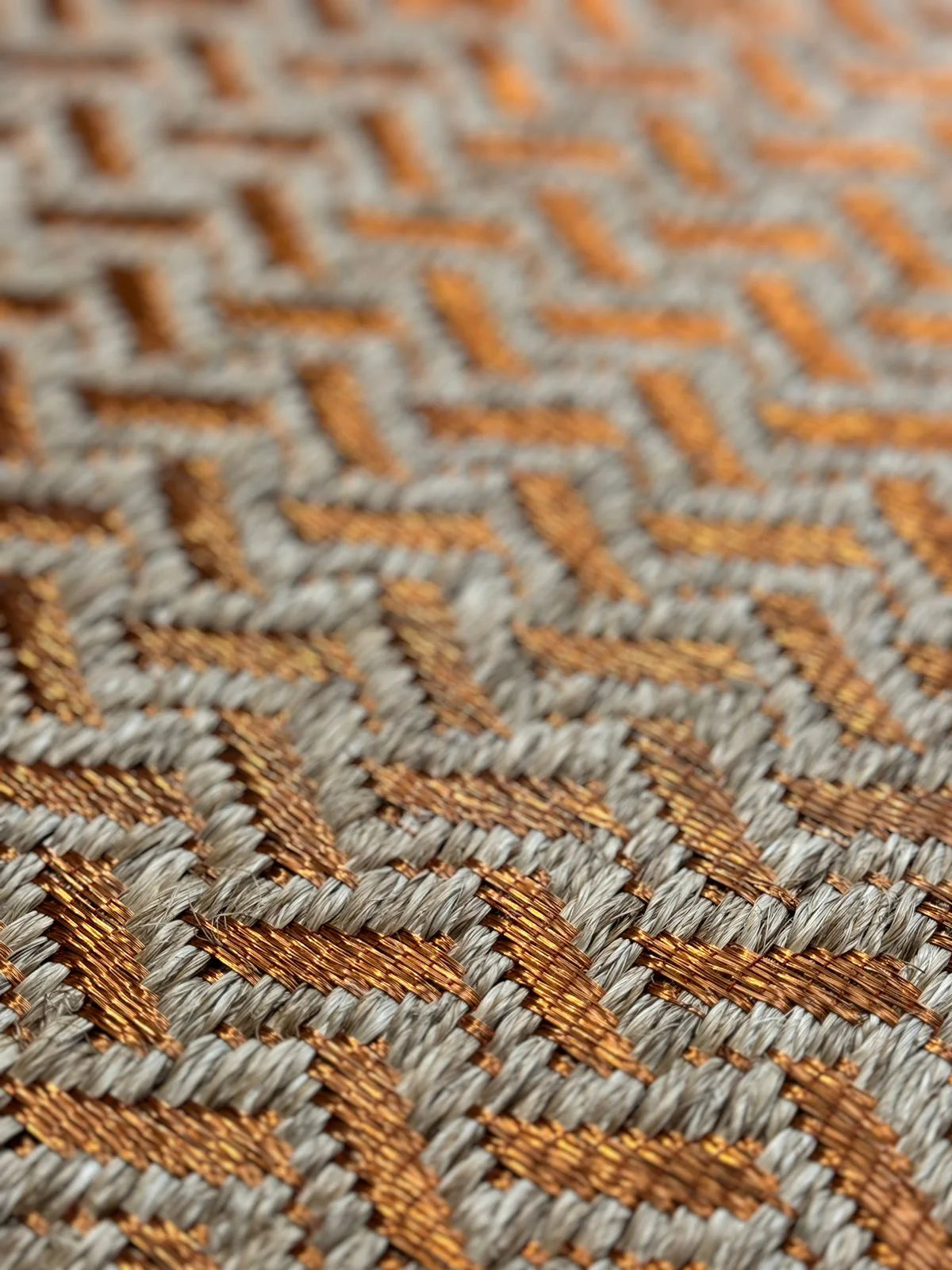 Tapete Tejido Festival en Fique y Cobre / F31