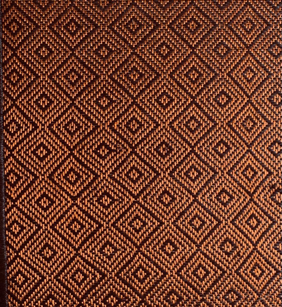 Tapete Tejido Romboidal en Fique con Cobre / F20