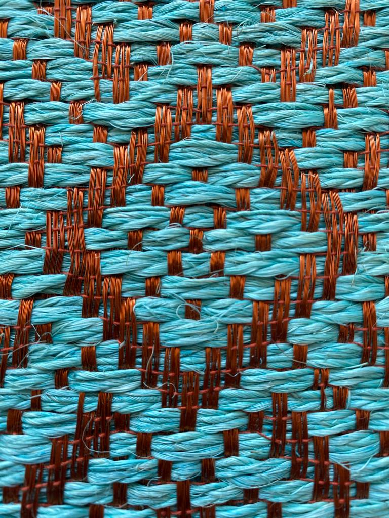 Tapete Tejido Milano en Fique y Cobre / F10